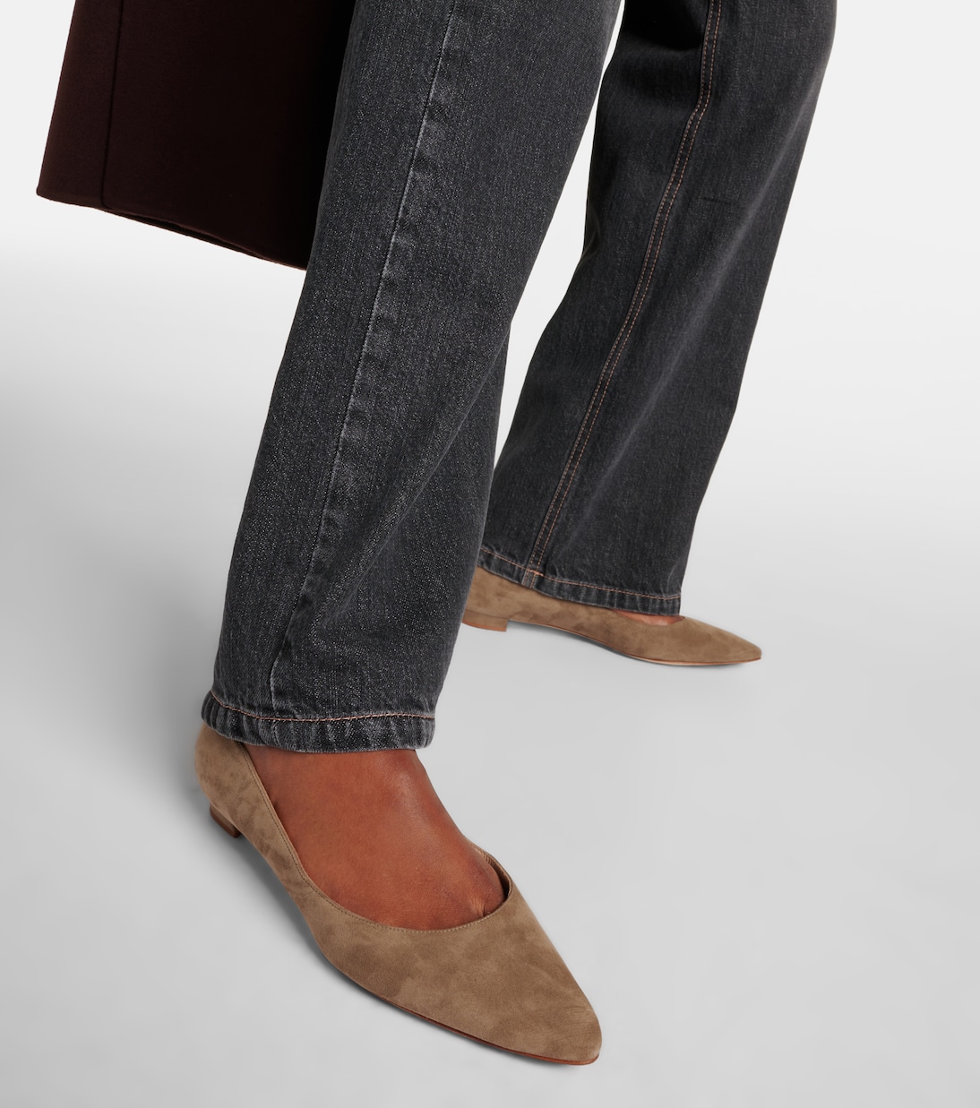 Ballerinas Lanza BB aus Veloursleder | Manolo Blahnik