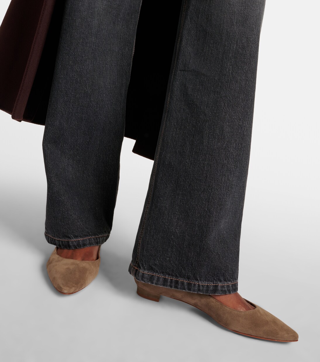 Ballerinas Lanza BB aus Veloursleder | Manolo Blahnik