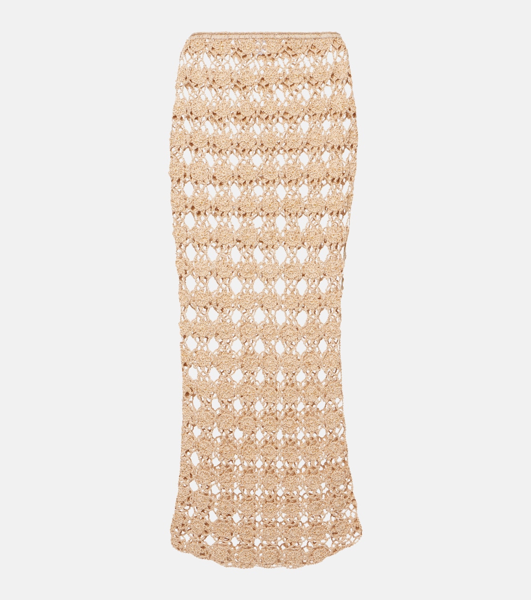 Jupe longue Rosette en crochet de coton | Anna Kosturova