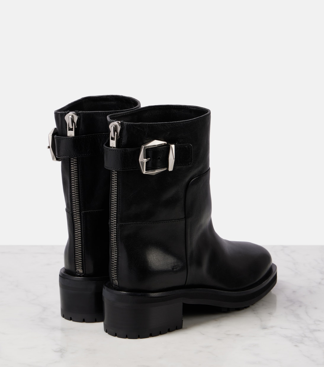 Ankle Boots Brooklyn 50 aus Leder | Jimmy Choo