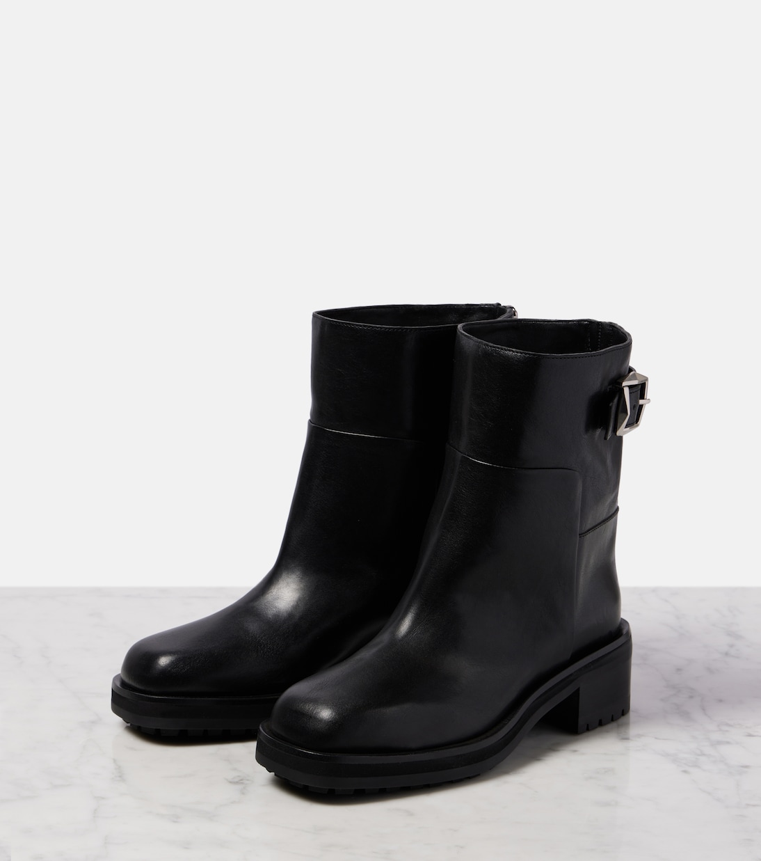 Ankle Boots Brooklyn 50 aus Leder | Jimmy Choo