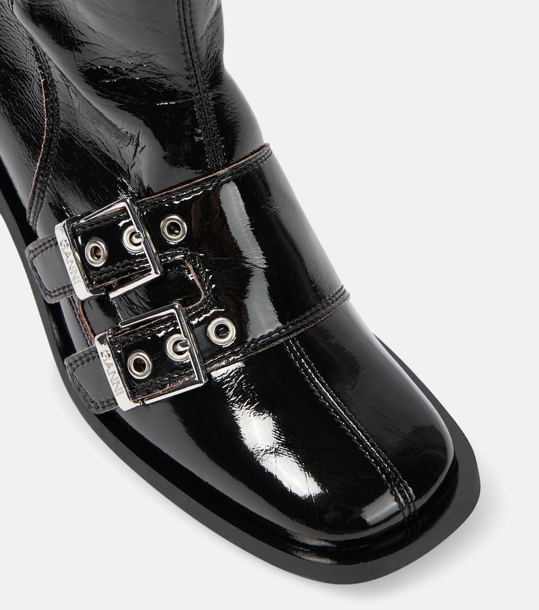 Botas altas Feminine de piel sintética | Ganni