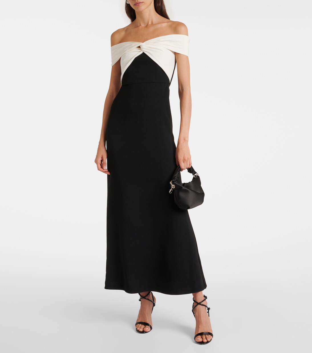 Robe longue à encolure bardot | Roland Mouret