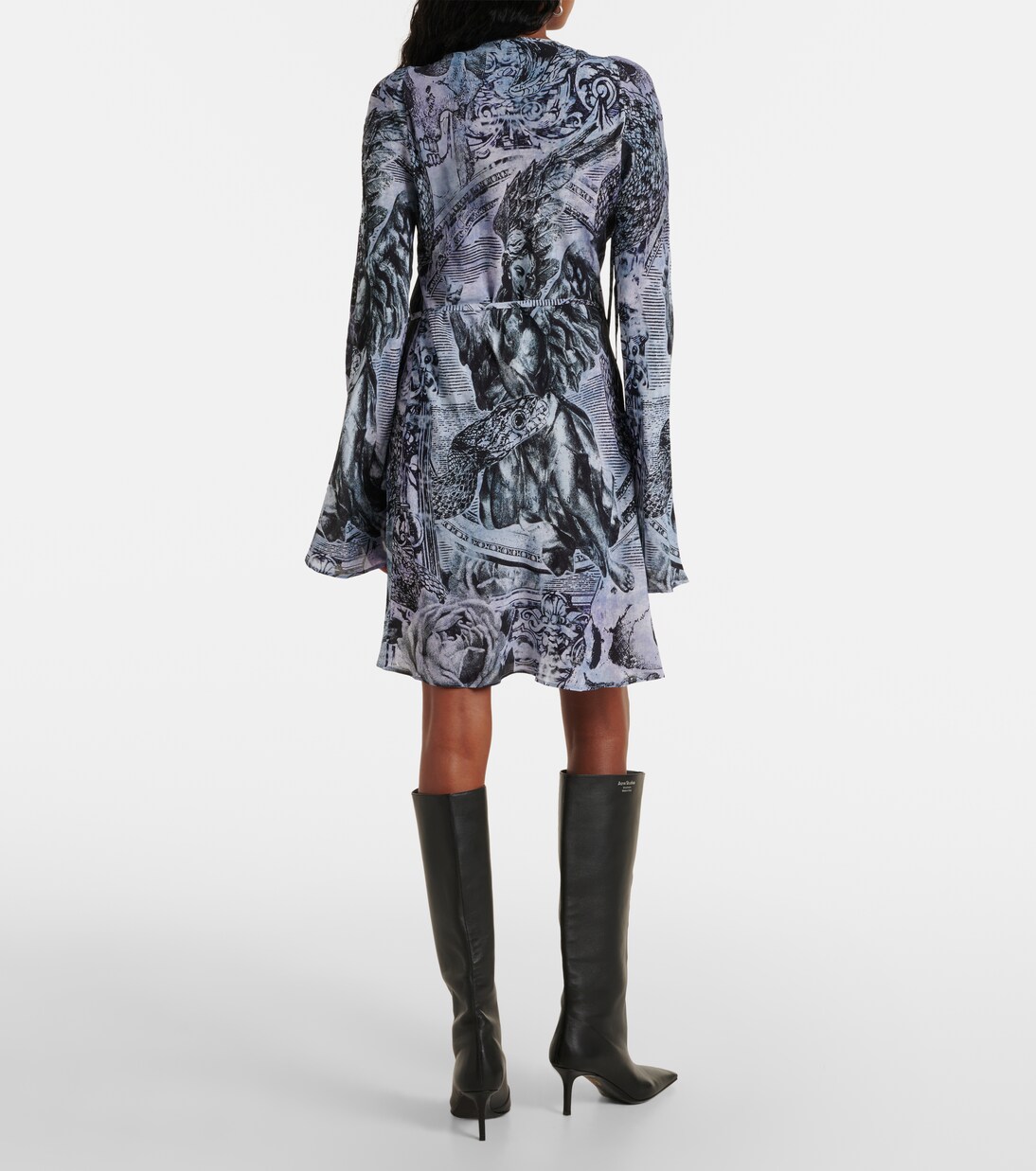Printed wrap dress | Acne Studios