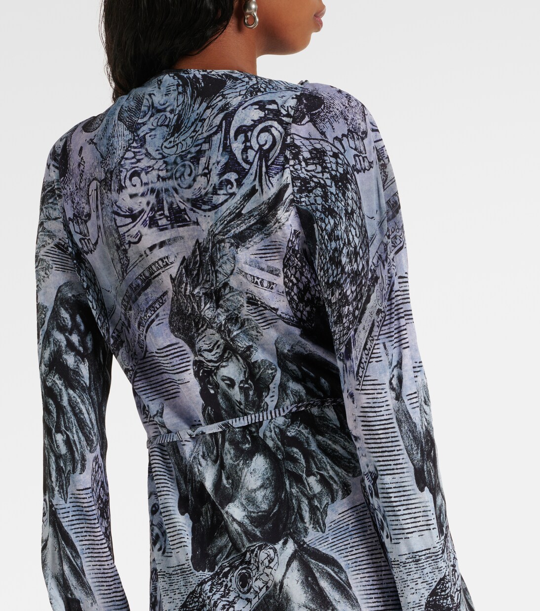Printed wrap dress | Acne Studios