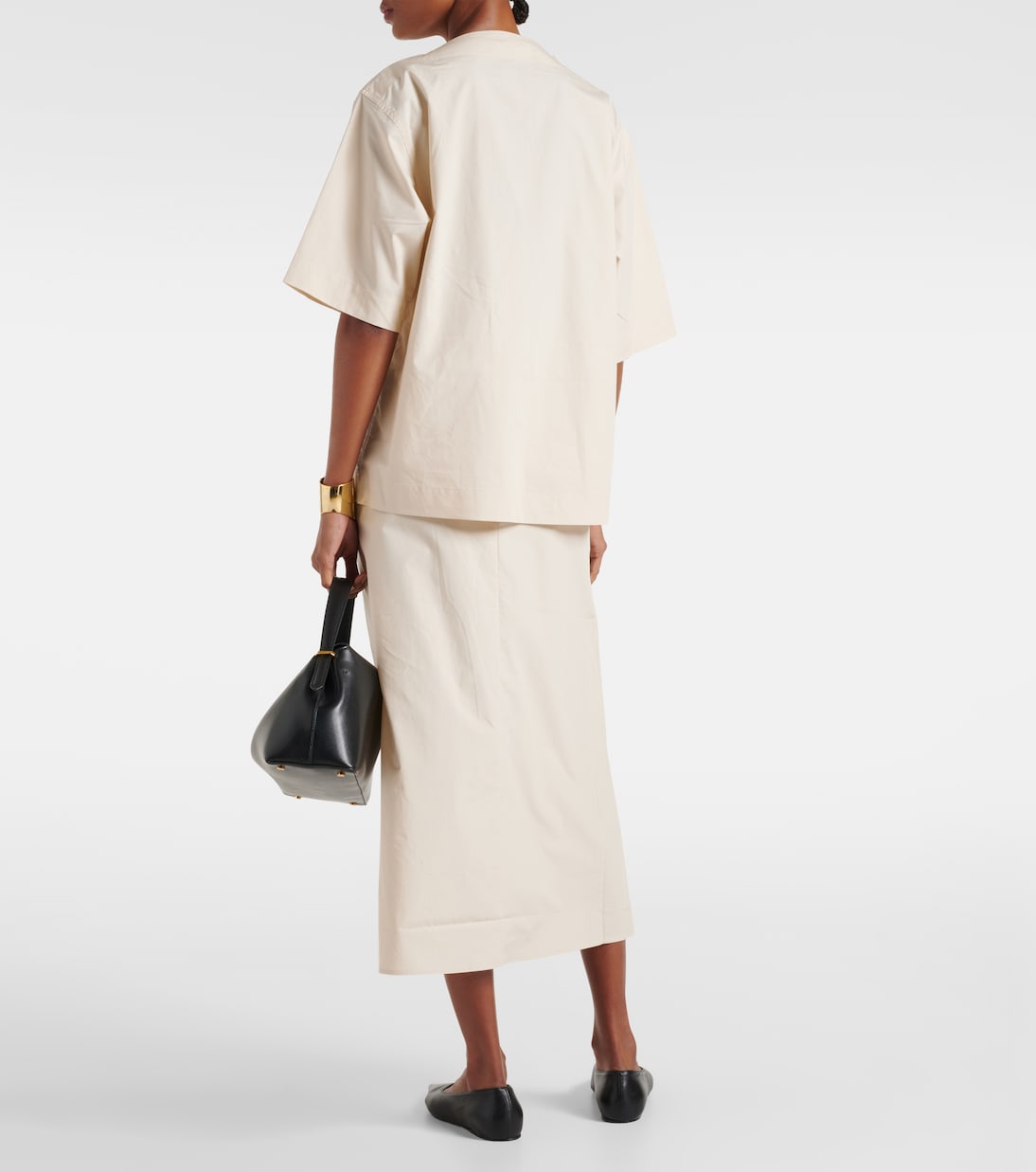 T-Shirt aus Baumwoll-Jersey | Toteme