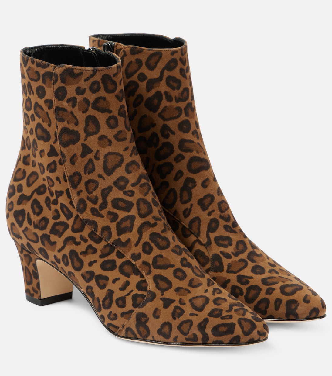 Myconia 50 leopard-print suede ankle boots | Manolo Blahnik