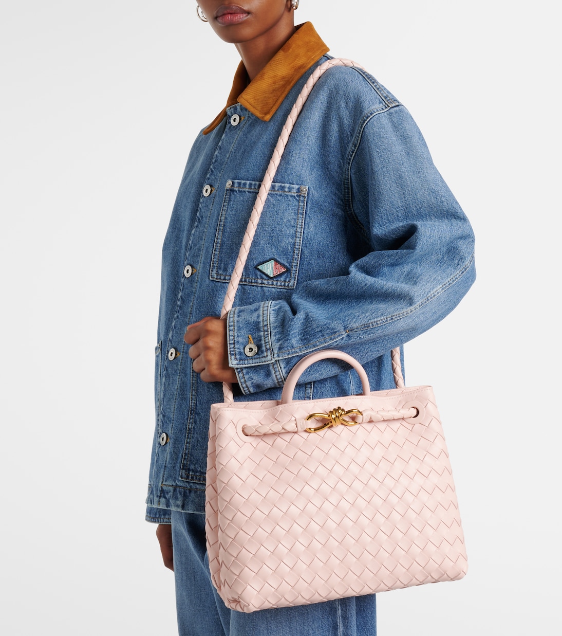 Andiamo Intrecciato leather tote bag | Bottega Veneta