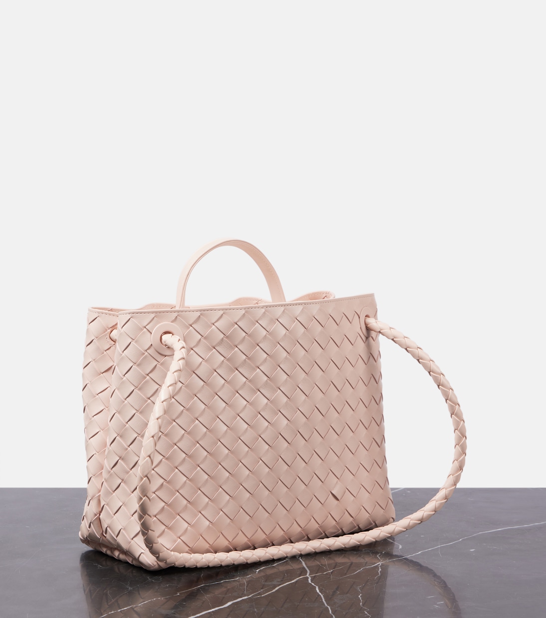 Andiamo Intrecciato leather tote bag | Bottega Veneta