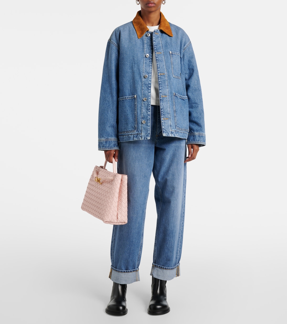 Andiamo Intrecciato leather tote bag | Bottega Veneta