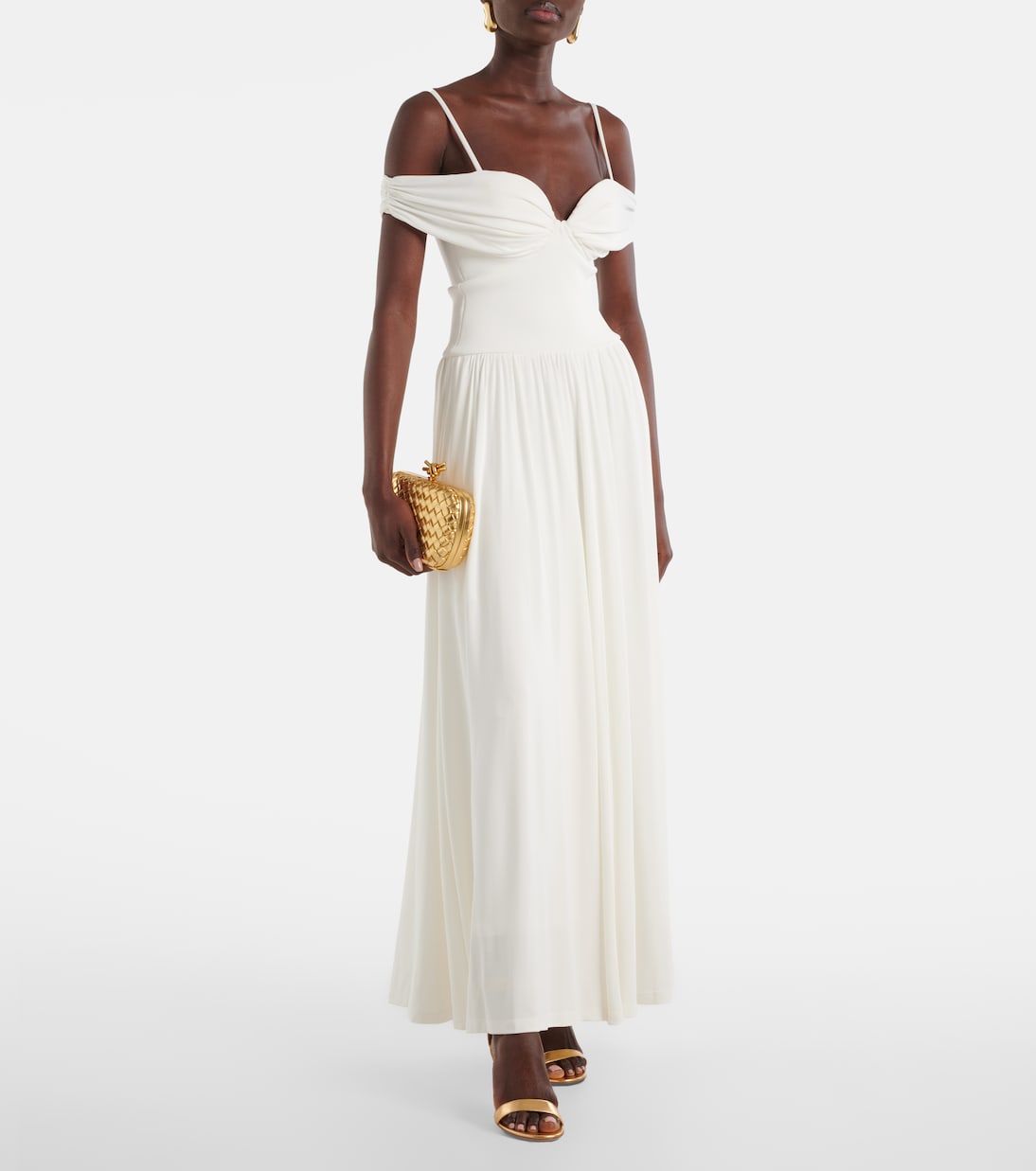 Sandalen Portofino 85 aus Metallic-Leder | Gianvito Rossi