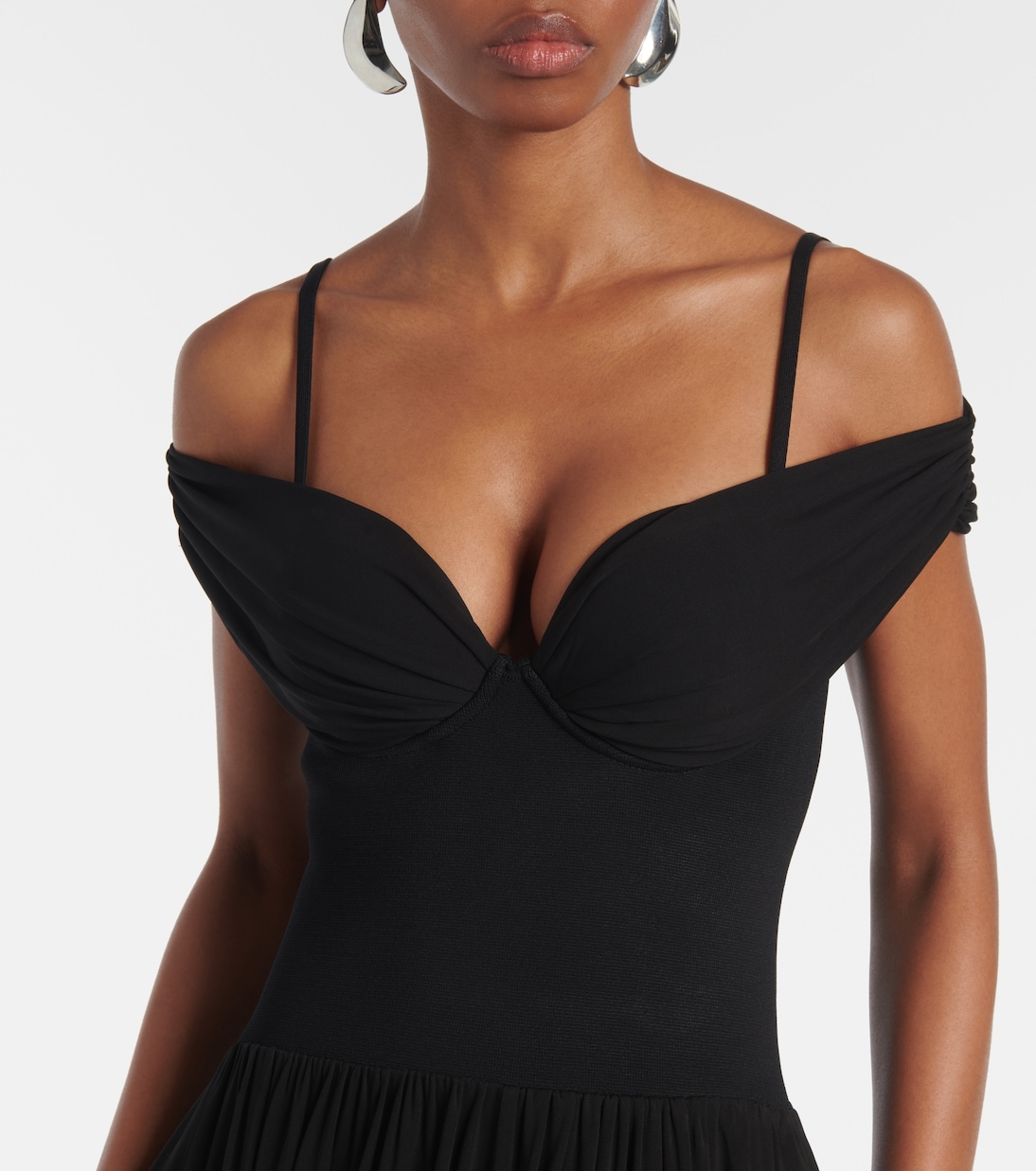 Off-Shoulder-Maxikleid Amarantha aus Jersey | Simkhai