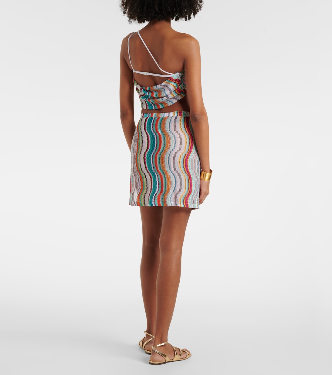 Minirock aus Häkelstrick | Missoni