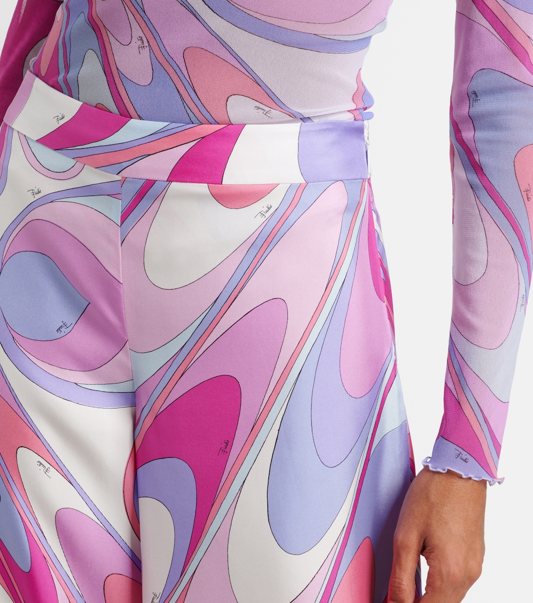 Weite Hose Iride aus Seiden-Twill | Pucci