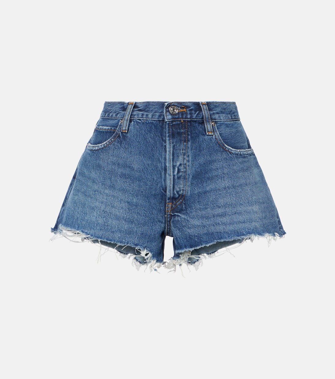 Short en jean The Hang à taille mi-haute | Frame