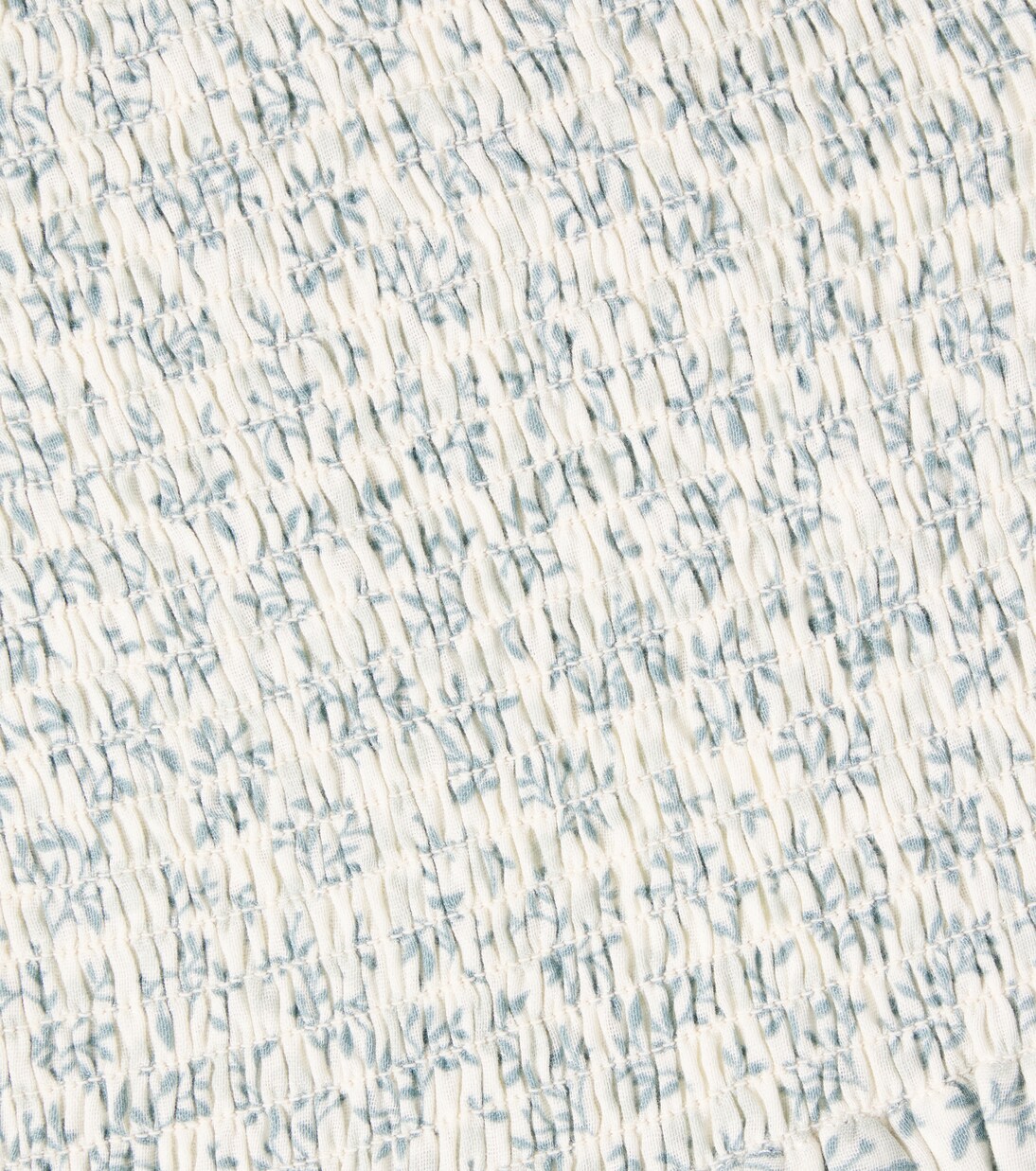 Zayla floral shirred cotton top | Rylee + Cru