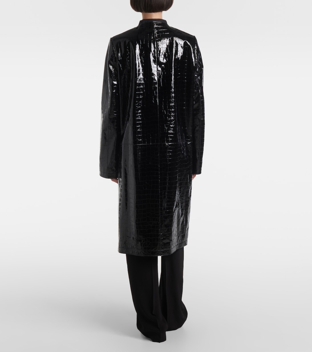 Abrigo de piel efecto cocodrilo | Toteme