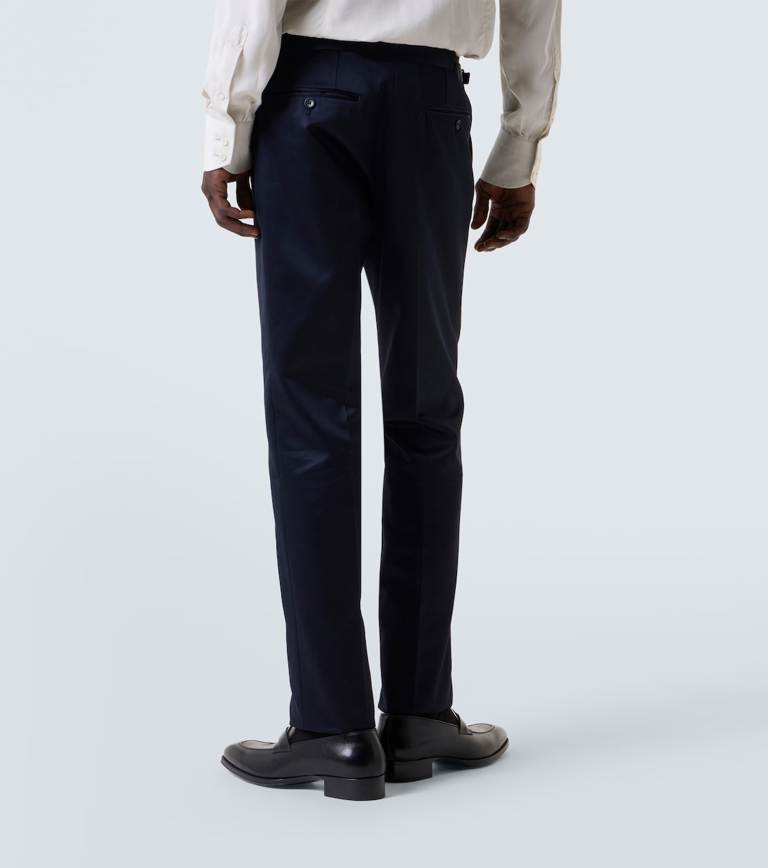 Pantaloni da abito Shelton in raso di cotone | Tom Ford