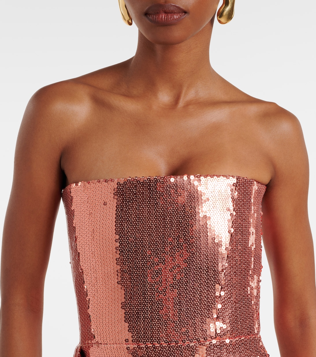 Draped sequined corset dress | Alex Perry