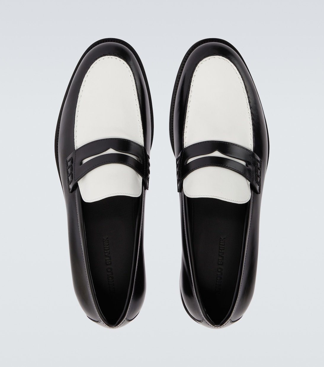 Perry leather penny loafers | Manolo Blahnik