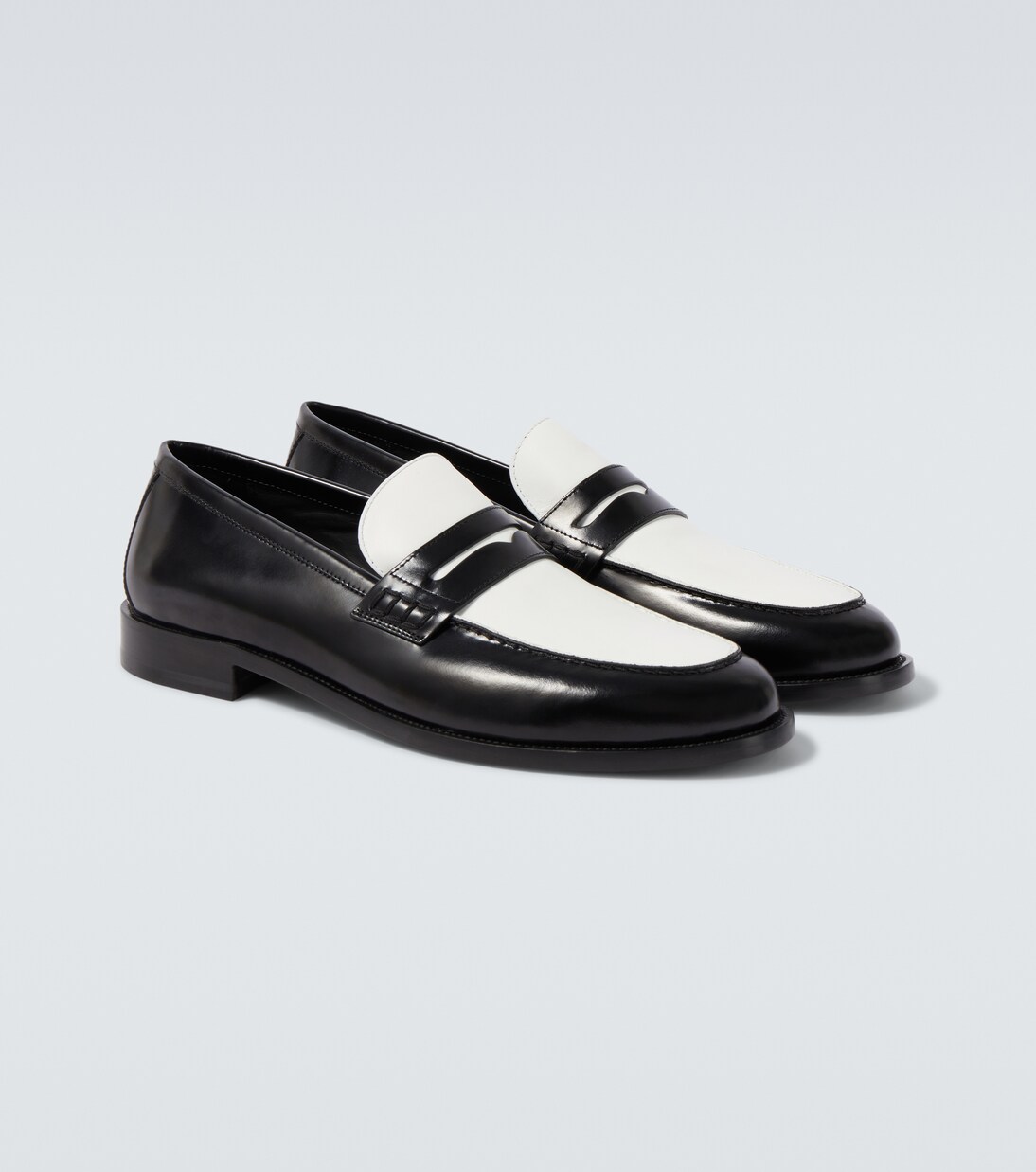 Perry leather penny loafers | Manolo Blahnik