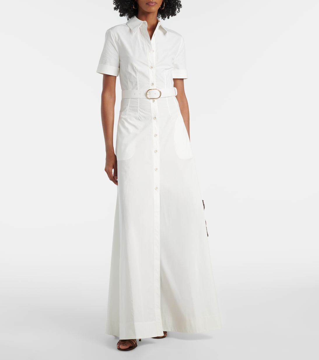 Abito chemisier in popeline di cotone | Roland Mouret