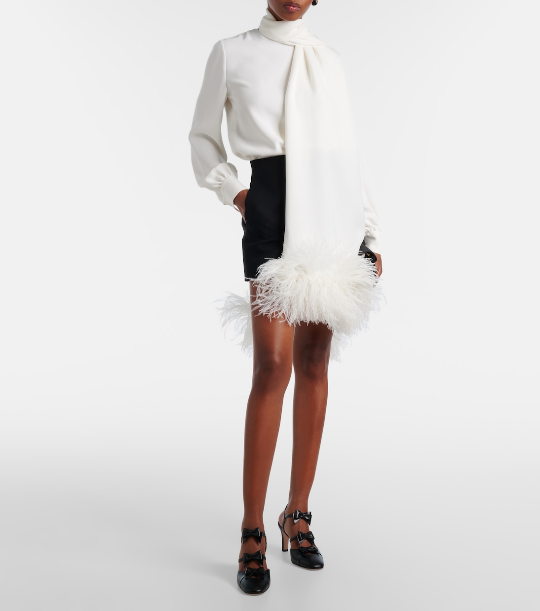 Bowow 75 leather slingback pumps | Valentino Garavani