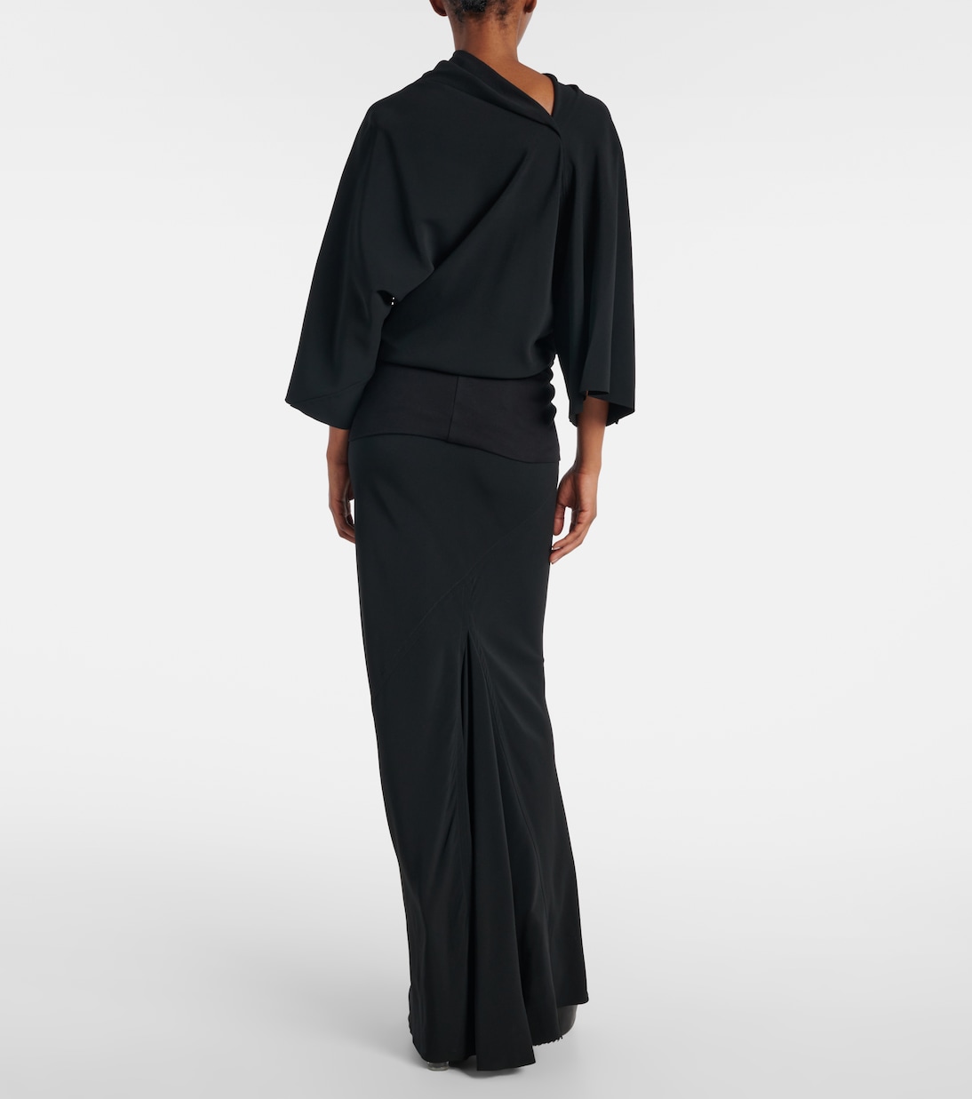 Draped charmeuse top | Rick Owens