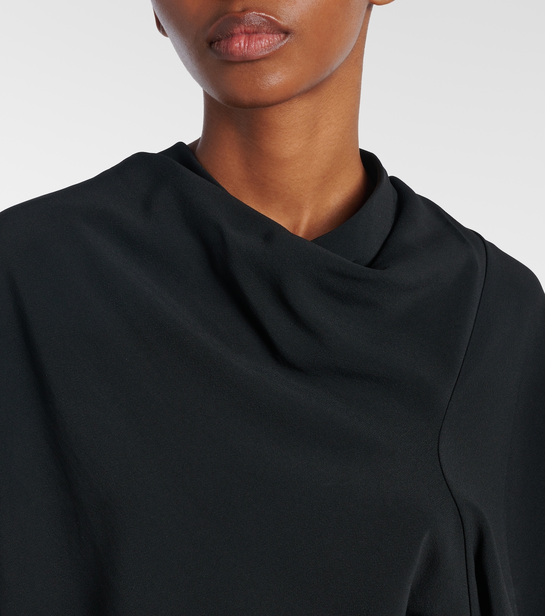 Draped charmeuse top | Rick Owens