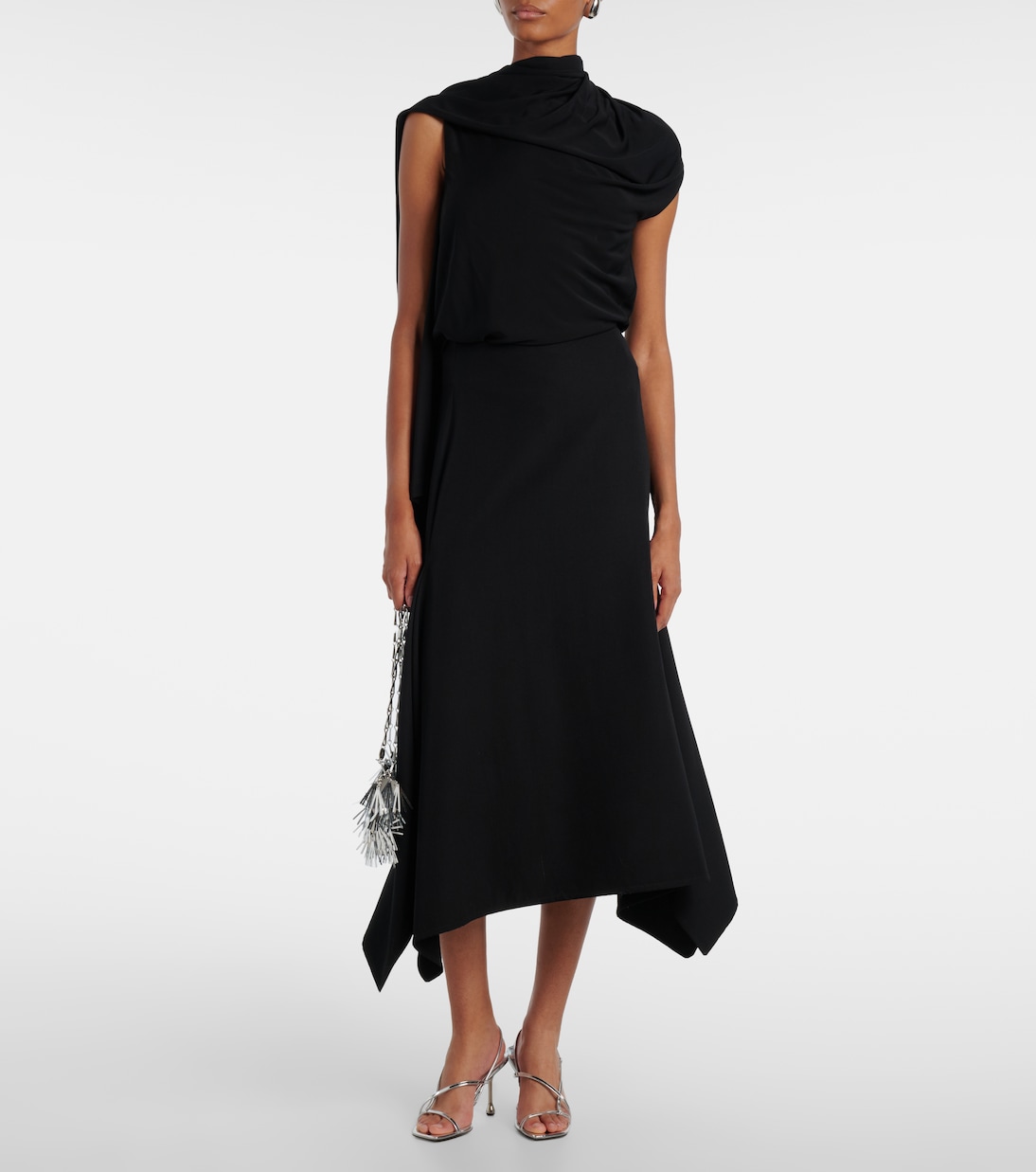 Etana 80 metallic leather sandals | Jimmy Choo