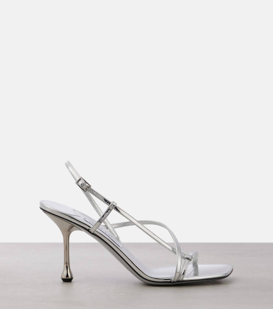 Etana 80 metallic leather sandals | Jimmy Choo