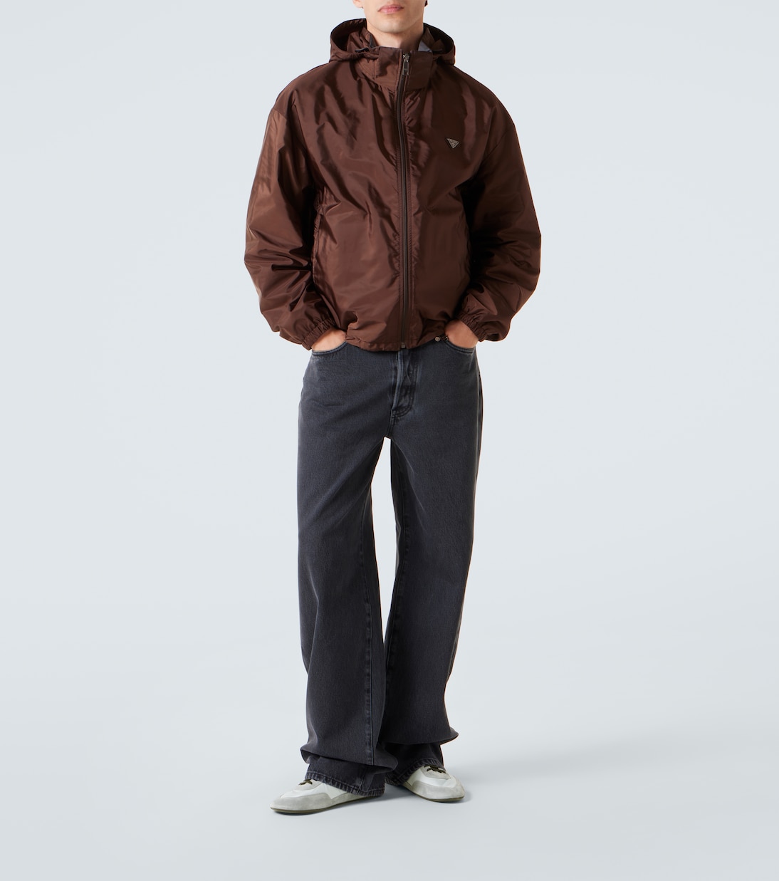 Collapse Re-Nylon and suede sneakers | Prada