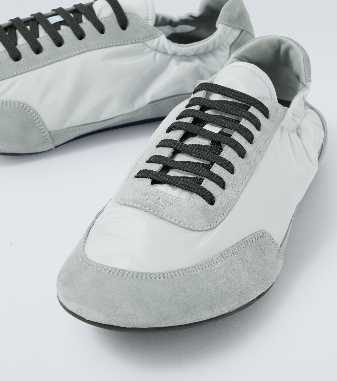 Collapse Re-Nylon and suede sneakers | Prada