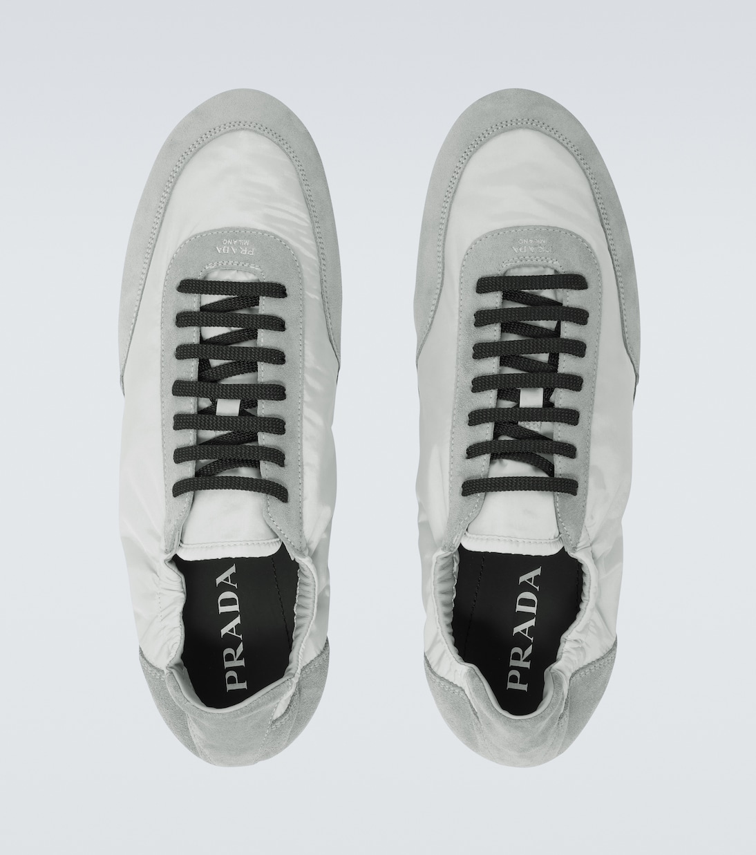 Collapse Re-Nylon and suede sneakers | Prada