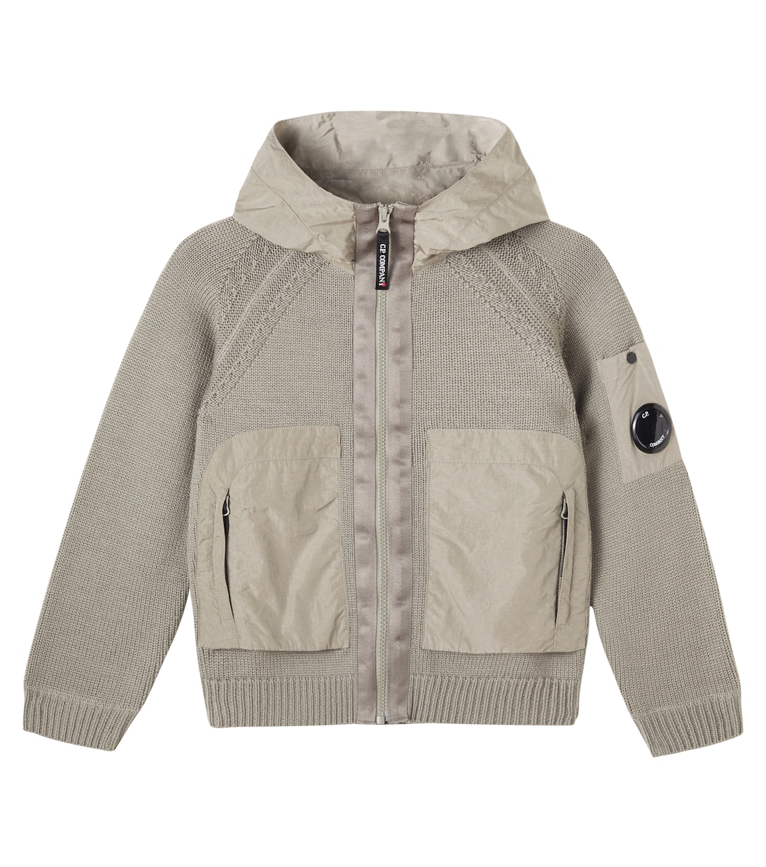 Lens hooded wool jacket | C.P. Company Kids
