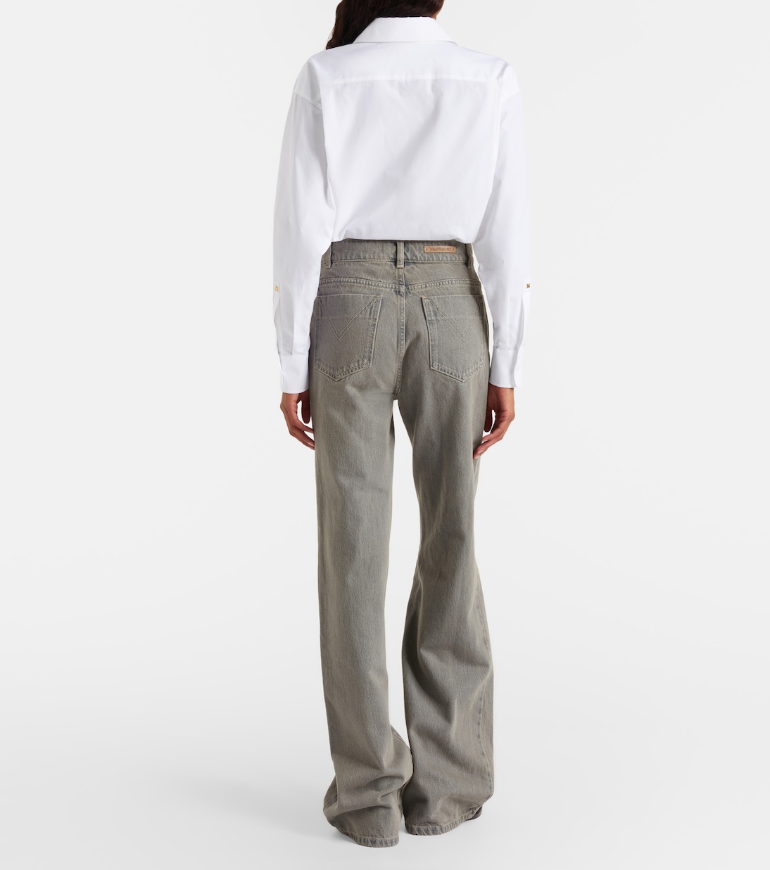 Aere cotton poplin and tulle bodysuit | Max Mara
