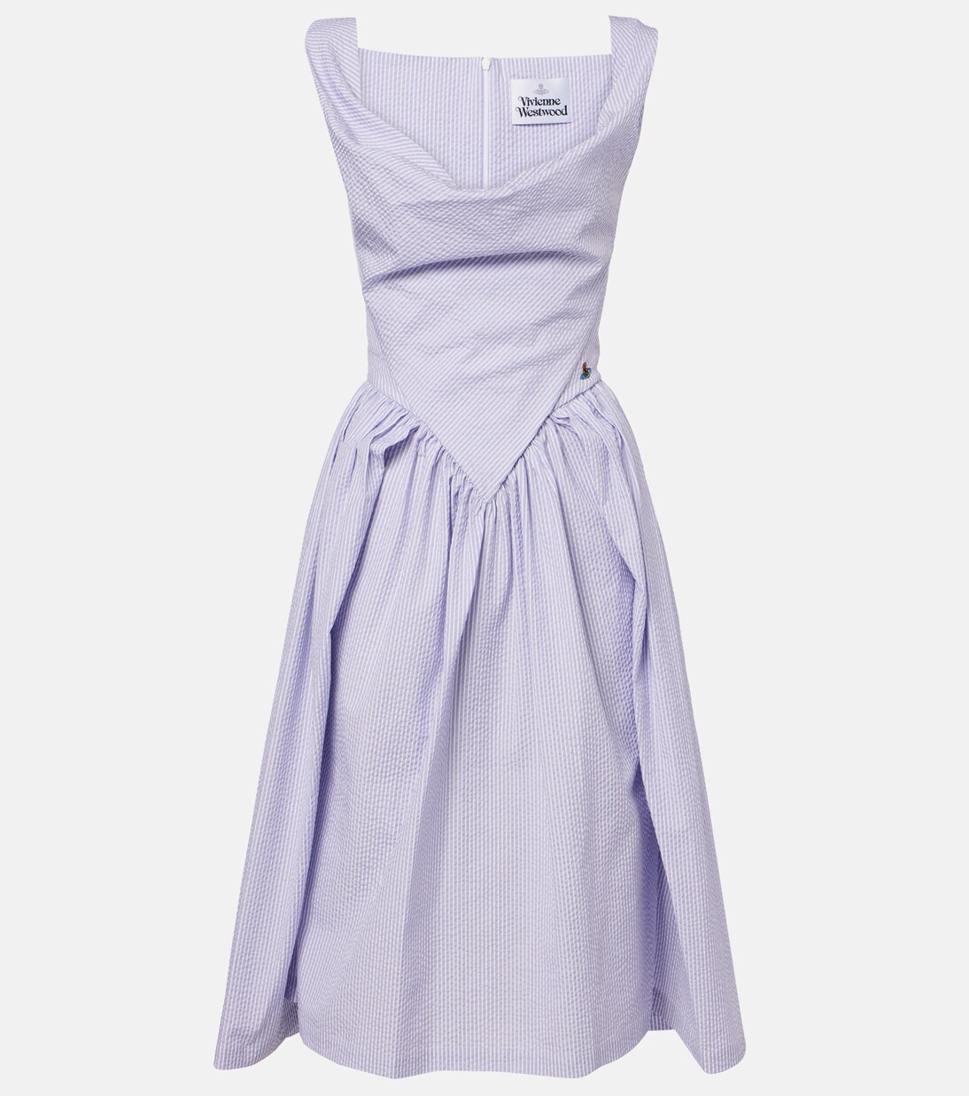 Sunday cotton seersucker midi dress | Vivienne Westwood