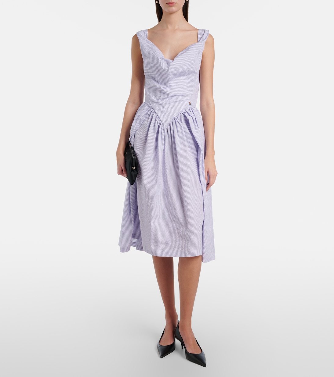 Sunday cotton seersucker midi dress | Vivienne Westwood
