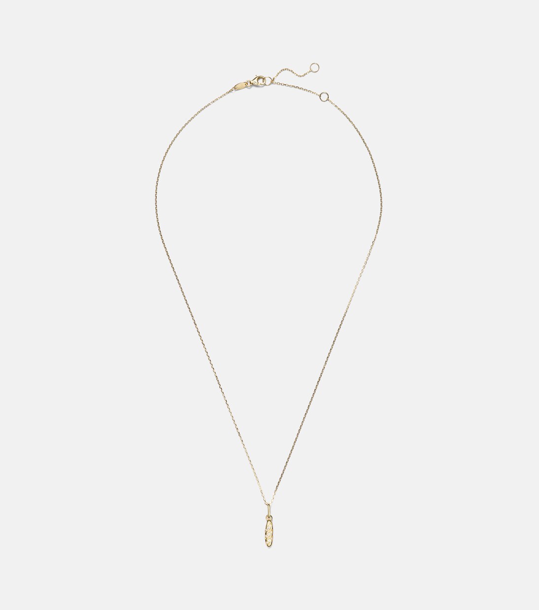 14kt gold pendant necklace with diamonds  | Stone and Strand