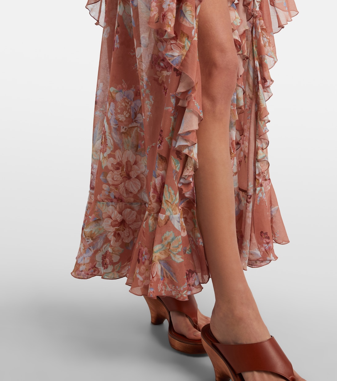 Awaken floral cotton and silk maxi skirt | Zimmermann