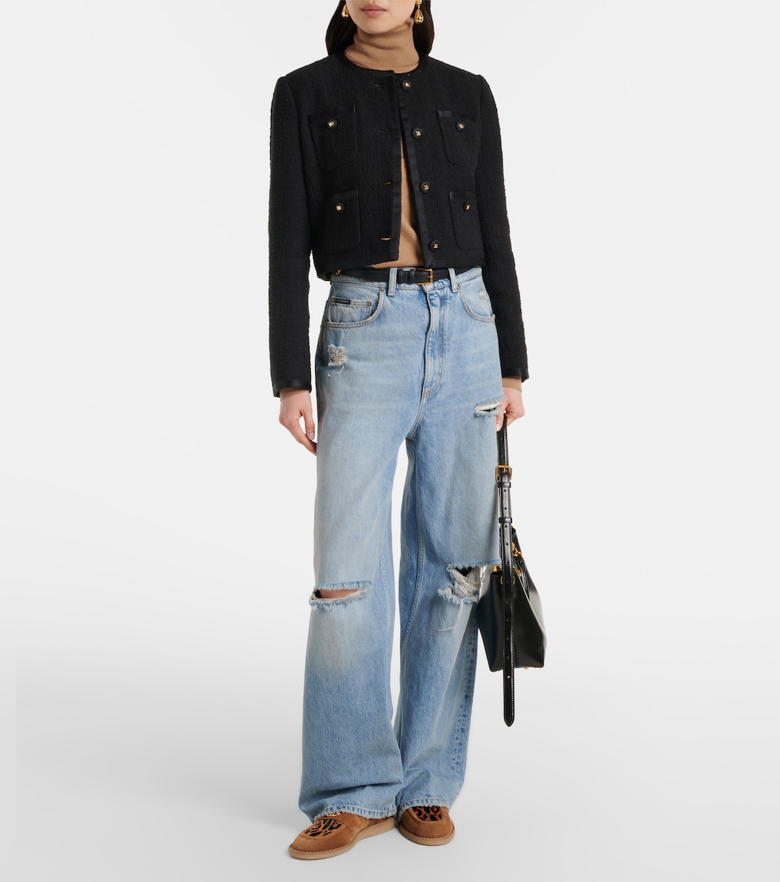 DG suede and calf hair loafers | Dolce&Gabbana