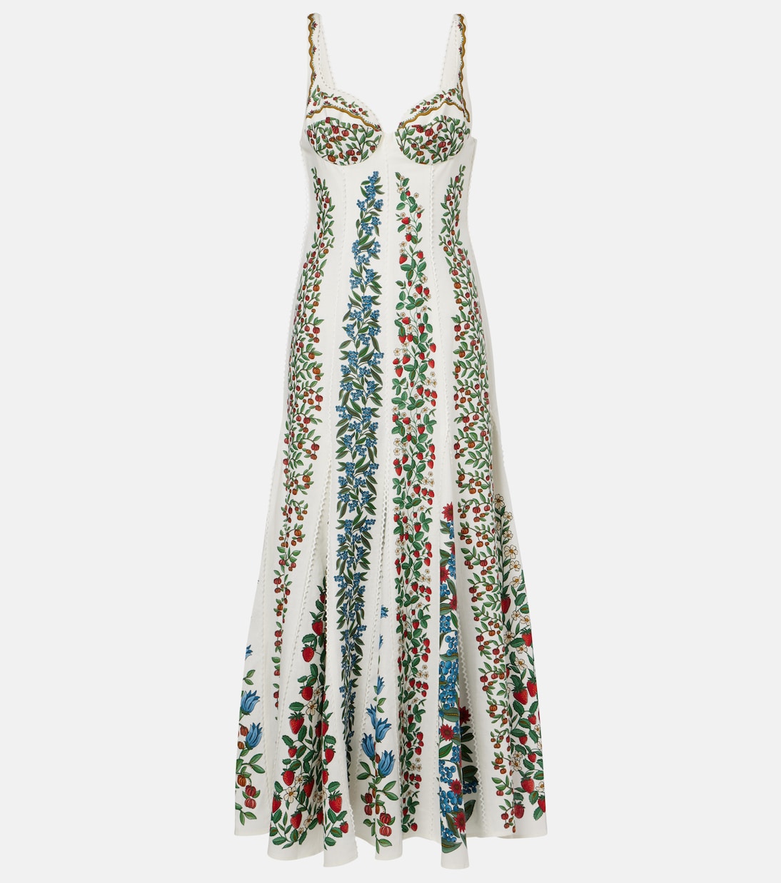 Floral linen-blend maxi dress | Farm Rio