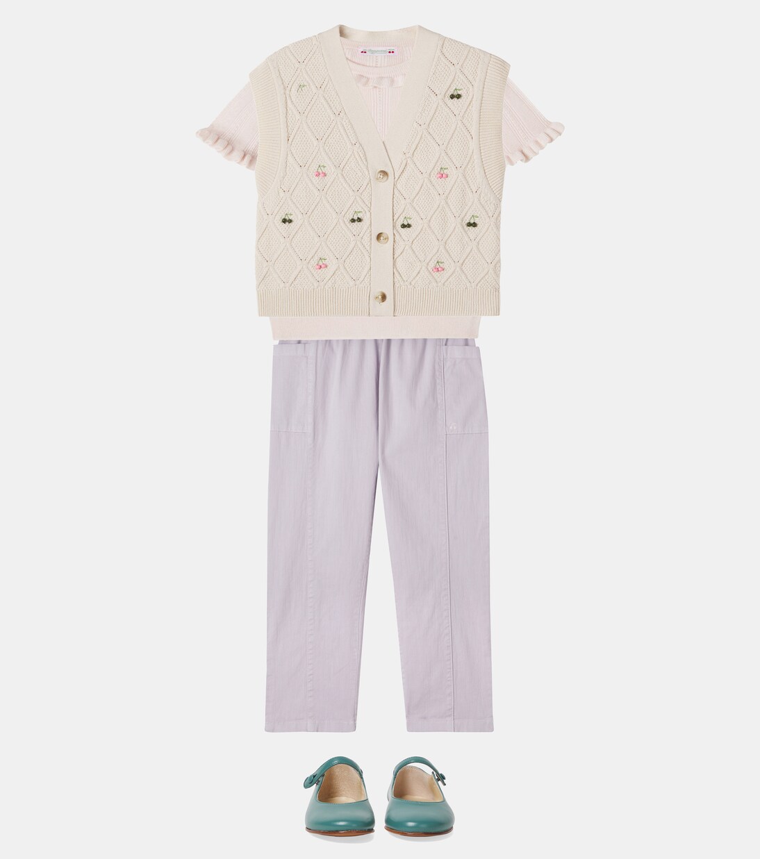 LYS 임벨리시드 울 코튼 베스트 | Bonpoint