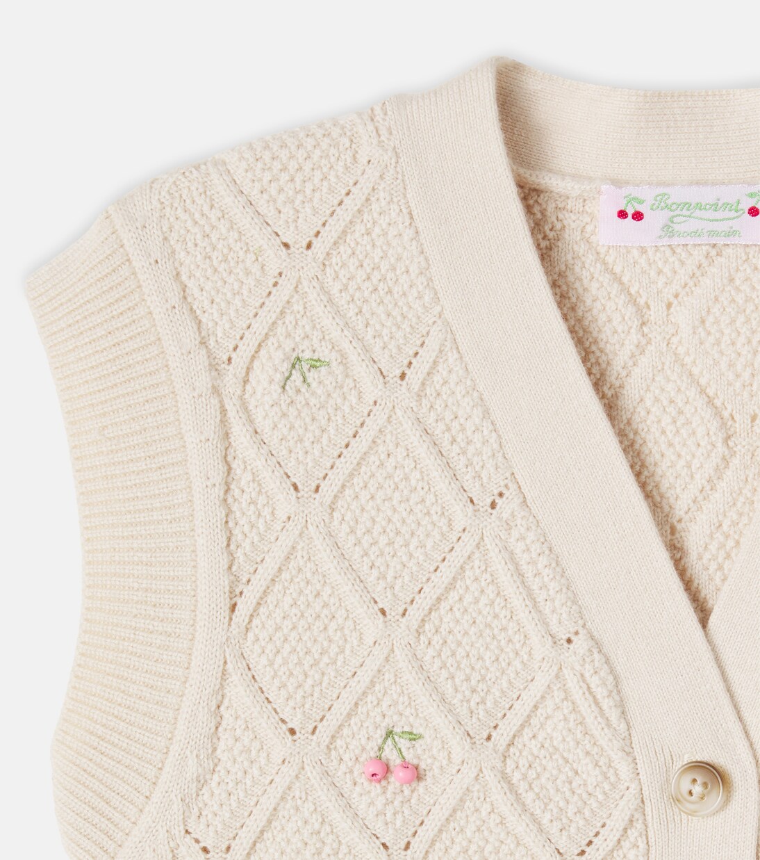 LYS 임벨리시드 울 코튼 베스트 | Bonpoint