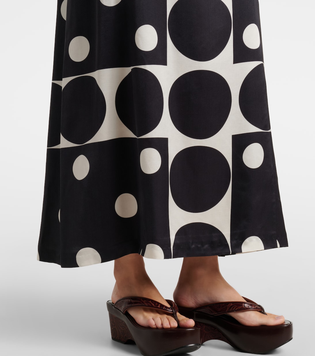 Maxikleid mit Polka-Dots | Dries Van Noten