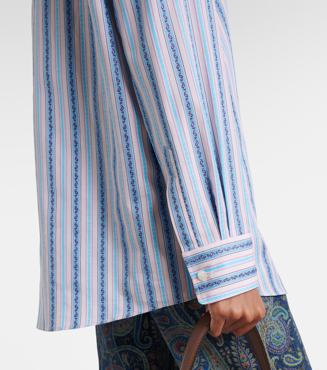 Paisley striped cotton shirt | Etro