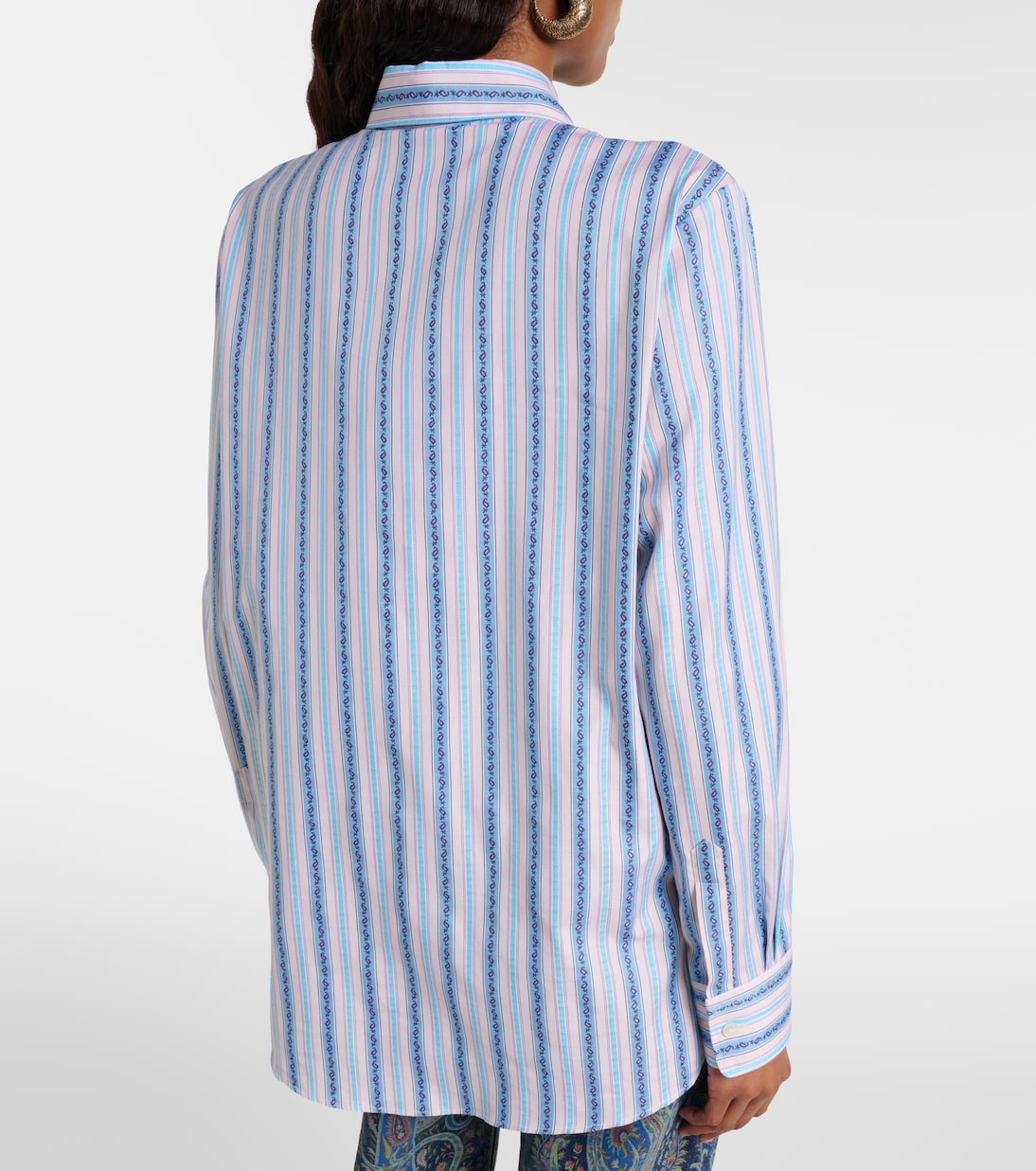 Paisley striped cotton shirt | Etro