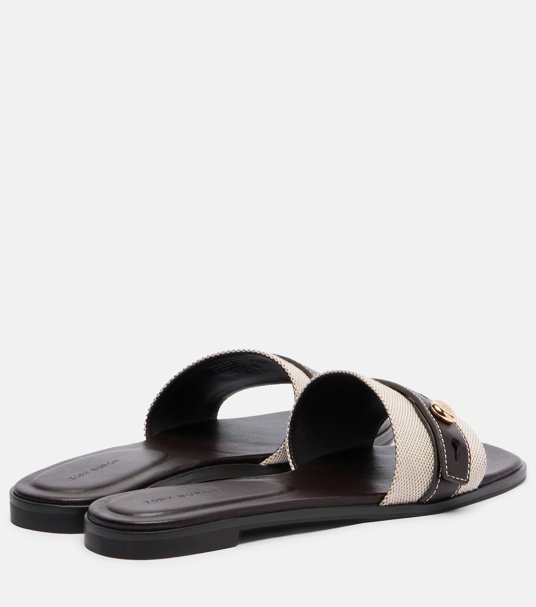 Pantoletten Romy aus Canvas und Leder | Tory Burch