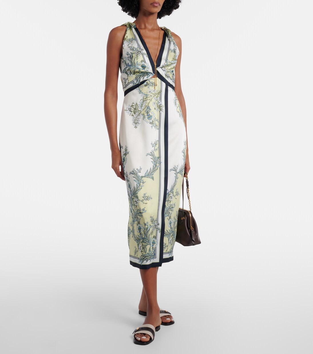 Pantoletten Romy aus Canvas und Leder | Tory Burch