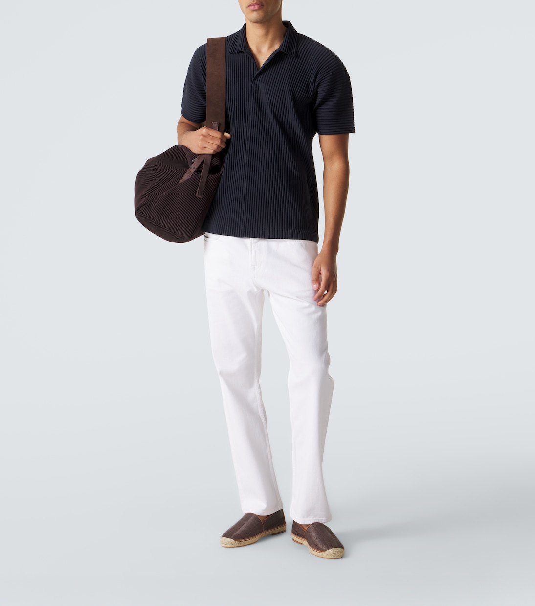 Basics pleated polo shirt | Homme Plissé Issey Miyake
